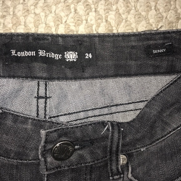 London Bridge Skinny Jeans - SZ 24 - black - Picture 4 of 4